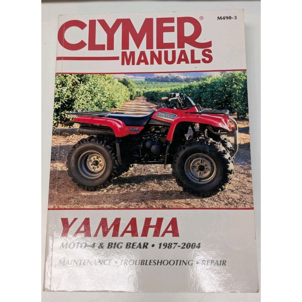 CLYMER Physical Book, YAMAHA YFM350 2-WD 4-WD Moto-4, YFM400 2-WD 4-WD Big Bear